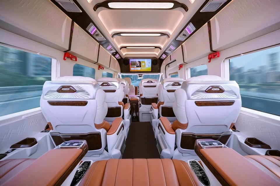 Sơ đồ bố trí ghế trên xe Limousine